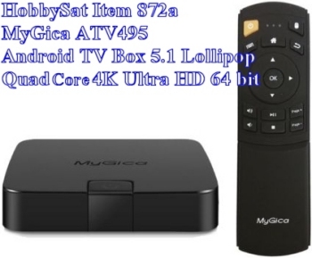Receiver and Remote - MyGica ATV495 4K quad core Ultra HD android 5.1 lollipop TV Box HDMI 2.0 Receiver and Remote - MyGica ATV495 4K quad core Ultra HD android 5.1 lollipop TV Box HDMI 2.0